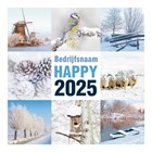 nieuwjaarskaart zakelijk happy 2024 met 8 winterbeelden